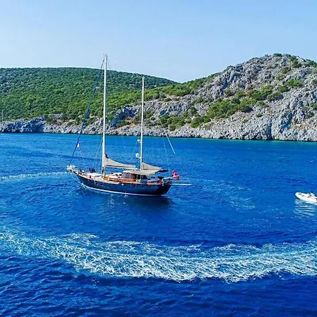 Luxury Boat In Marina Båthotell