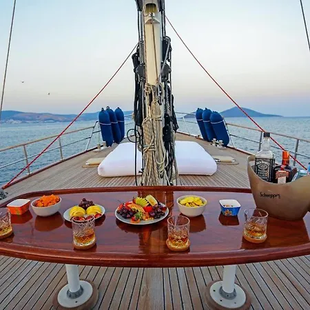 Luxury Boat In Marina Botel Bodrum