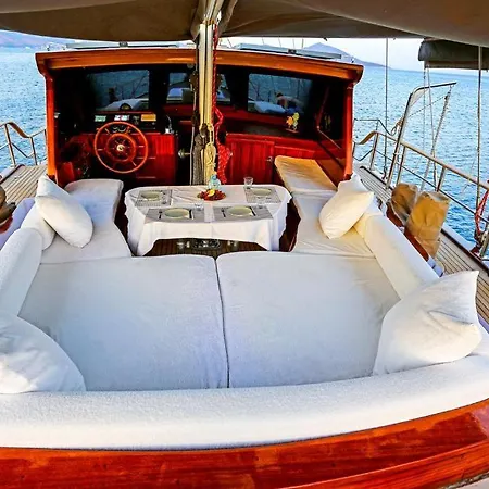 Botel Luxury Boat In Marina *