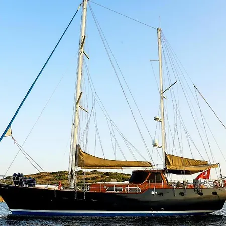 Botel Luxury Boat In Marina *