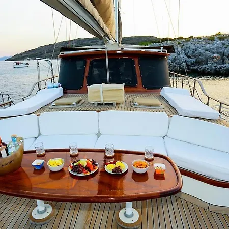 Luxury Boat In Marina * Bodrum