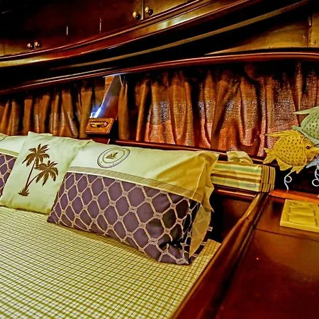 Botel Luxury Boat In Marina *